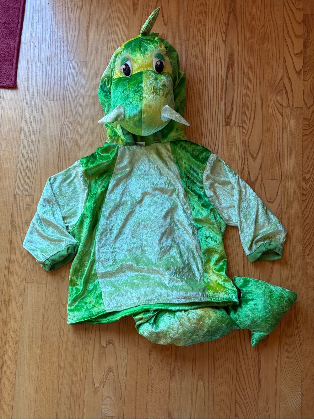 Dinosaur Dragon Costume Size Large Kids Childrens Boys Youth Halloween Green